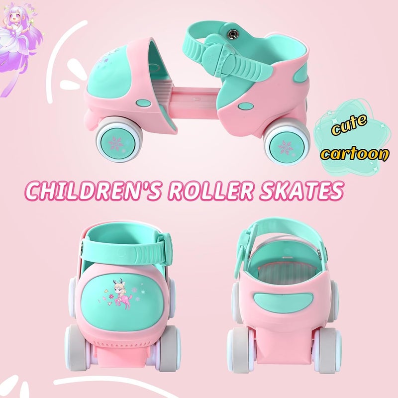 Mpoutik Kids Children's Adjustable Quad Roller Skates Wheels Lock Boys Girls Roller Skate for Beginners Toddlers Baby Age 2-6 Years Old - Image 4